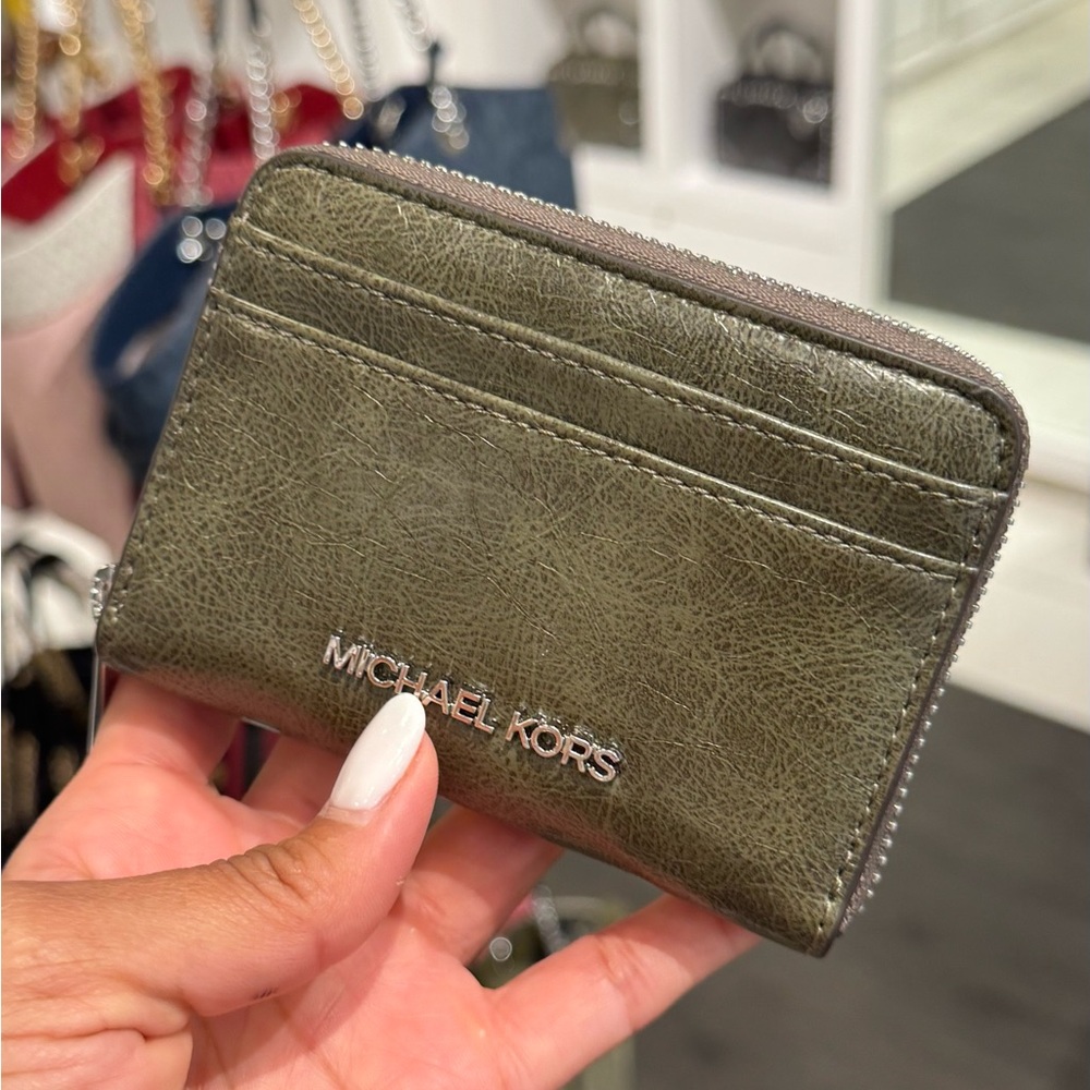Michael Kors Green Card Holder